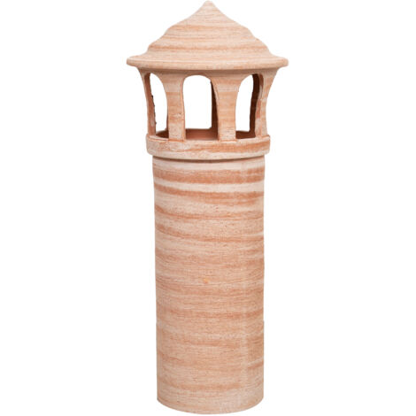 Comignolo in terracotta 72x29 cm Decorazioni giardino Comignolo terracotta fatto a mano