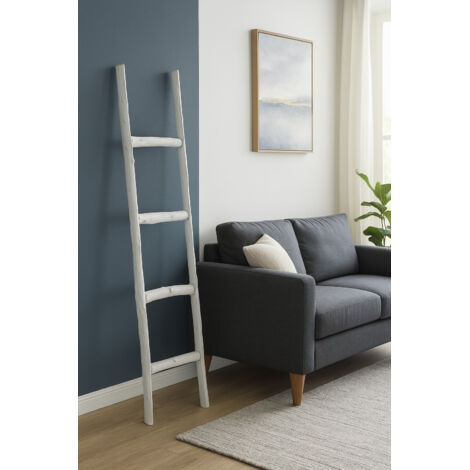 Scala porta asciugamani legno bagno moderno da terra da parete a muro decorativa Scaletta portasciugamani Porta oggetti libreria