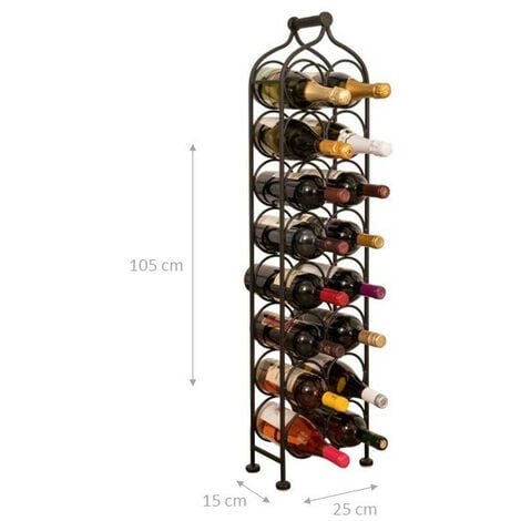 Porta bottiglie vino in ferro battuto cantinetta porta spumante