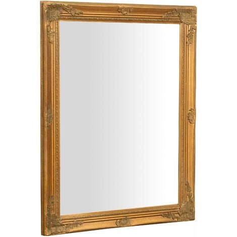 Specchio da parete 82x62x4 cm Made in Italy Specchio shabby color oro anticato Specchio barocco Specchio oro da parete