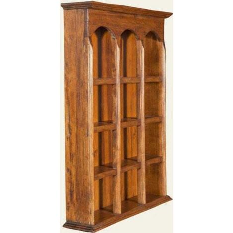 Bacheca Vintage In Legno Con Lavagna | Finta Finestra Country 30x44 Cm Con Ripiano E Ganci | Per Bar E Cucina