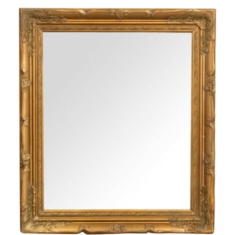 Specchio da parete 74x64x4 cm Made in Italy Specchio shabby Specchiera bagno color oro anticato Specchio vintage da parete