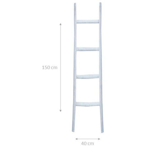 Scala porta asciugamani legno bagno moderno da terra da parete a muro decorativa Scaletta portasciugamani Porta oggetti libreria