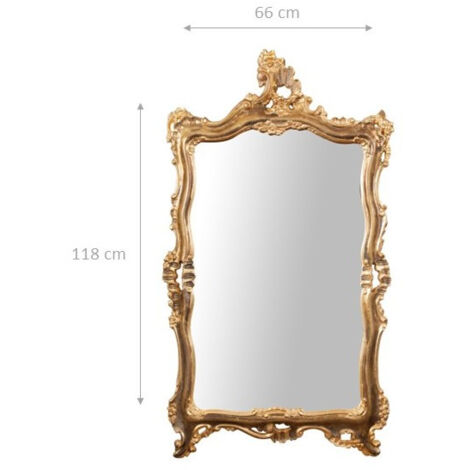 Specchio da parete 118x66x7 cm Specchio per bagno Specchio camera da letto Specchio shabby Specchi bagno