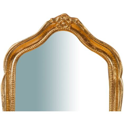 Antico Barocco Specchio Muro IN Stile Ovale Oro 50x76 CM Decorazione Parete