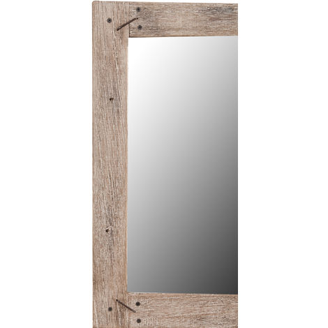 Biscottini Specchio tondo bagno 60x4x50 cm | Specchio shabby chic da parete  bianco | specchio ovale bagno, ingresso e camera da letto