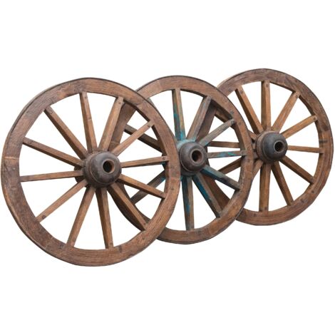 Grande ruota in legno 117x37 cm Ruota carro in legno massello Ruote in legno antiche decorative Decorazioni da pareteATA