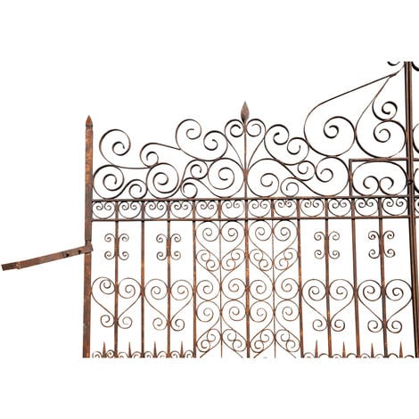 Cancello in ferro per esterno 360x300x10 cm Cancello ferro battuto con  finitura anticata Cancello giardino esterno