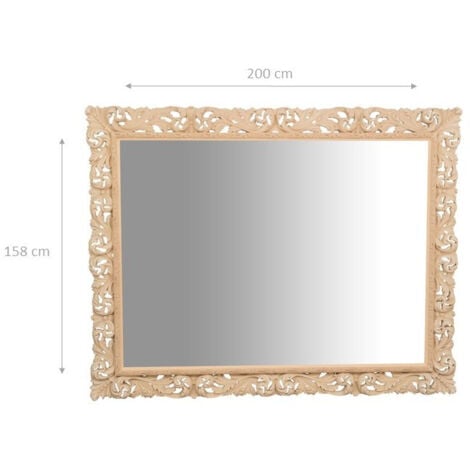 Specchio shabby 150x200x6 cm Made in Italy Specchio vintage da parete specchio grande da parete Specchio da parete