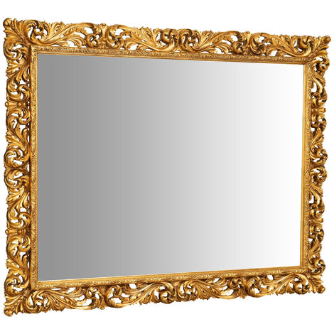 Biscottini Specchio grande da parete 2 metri x 100 cm | Specchio da parete  grande con cornice in legno | Specchio da terra grande