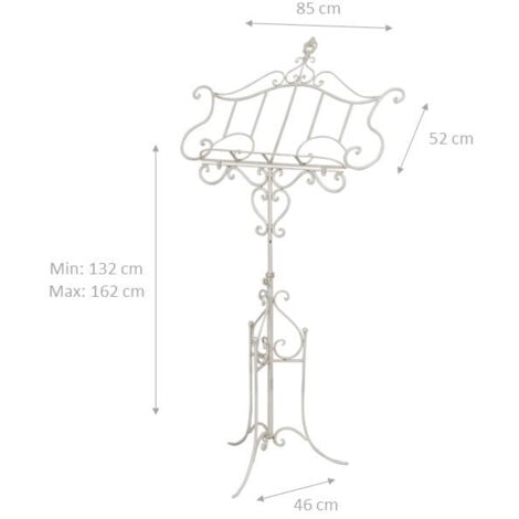 Leggio per libri da terra 140x50x85 cm Porta libri da terra in ferro Leggio  musicale regolabile Supporto menù per ristorante - Biscottini - Idee regalo