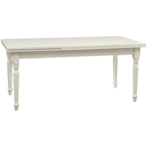 Tavolo allungabile sala da pranzo 180x90 cm Tavolo cucina allungabile in legno massello (1/5)
