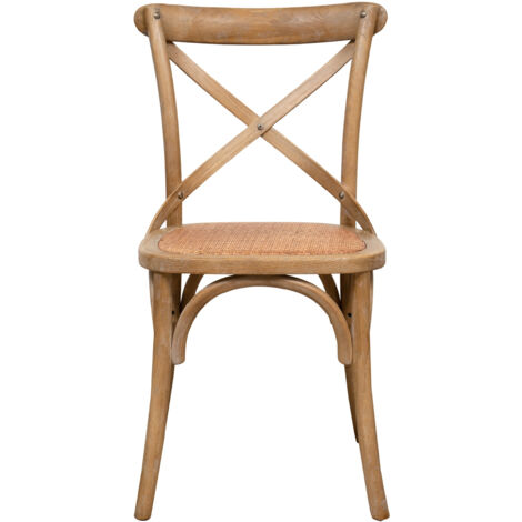 Sedia da cucina 47x86x52 Sedia sala da pranzo Sedia in legno e rattan Sedie moderne ristorante Sedia Thonet Sedie Cross Vintage (1/5)