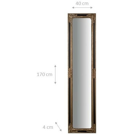 Specchio Specchiera Da Terra a Pavimento L43xPR3xH178 cm finitura