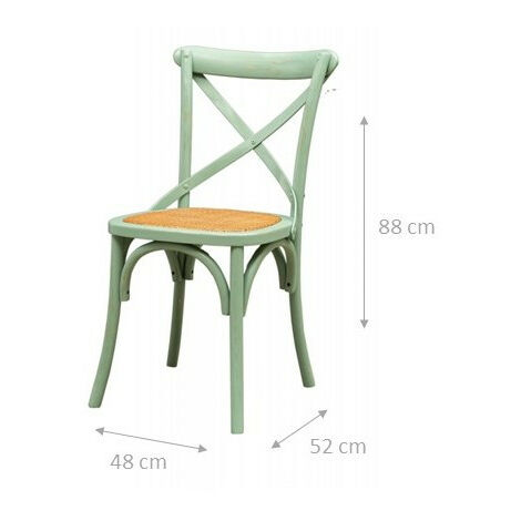 Sedia In Legno Di Frassino Stile Thonet – 88x50x45 Cm, Seduta In Rattan, Finitura Naturale, Per Cucina E Sala