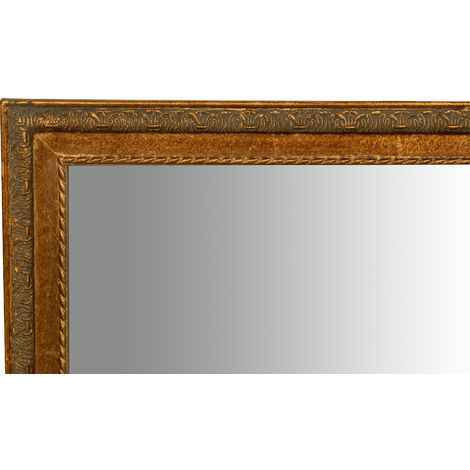 Specchio shabby 90x60x4 cm Made in Italy Specchio vintage da parete  Specchiera bagno color argento anticato