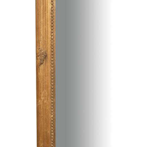Specchio Specchiera da parete e appendere verticale/orizzontale  L50xPR4xH140 cm finitura foglia oro anticato