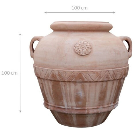 Vaso Terracotta Toscana 68x49 Cm - Grande, Fatto A Mano, Resistente Al Gelo, Made In Italy - Foto 14