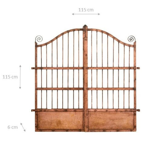 Cancello in ferro per esterno 360x300x10 cm Cancello ferro battuto con  finitura anticata Cancello giardino esterno