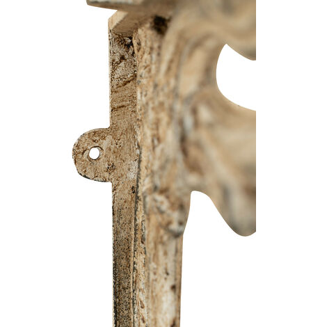 Reggimensola in ghisa 18,5x18,5x4 cm Reggi mensola da muro con finitura a  mano Staffe per mensole pesanti Staffa per mensola