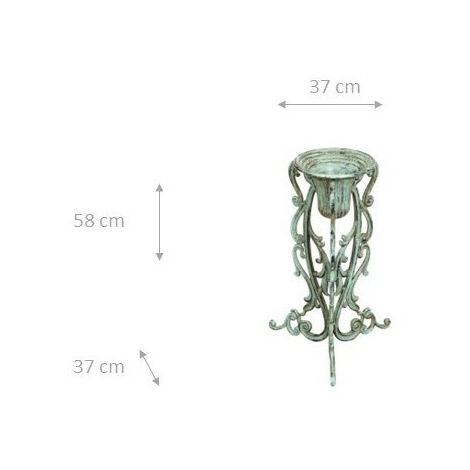 Sungmor Supporto per piante in ghisa resistente, scaffale pieghevole in metallo a 3 ripiani, altezza 61