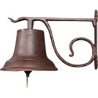 Campanello Da Muro In Ghisa Stile Antico Aubaho, Dimensioni 23x16x11 Cm, Decorazione Per Giardino O Ingresso - 3