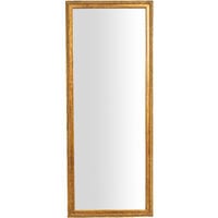Specchio Specchiera da Parete con Cornice Rettangolare Verticale/Orizzontale L72xPR3xH180 cm Finitura Bianca Anticata da Appendere 