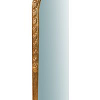 Specchio Specchiera da Parete e Appendere in legno finitura foglia oro anticato L28xPR5xH69 cm Made in Italy