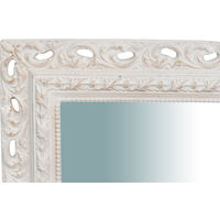 Specchiera da parete verticale/orizzontale in legno finitura bianco anticato Made in Italy