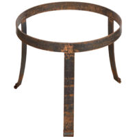 Base portavasi in ferro pieno diam.55xH46 cm.