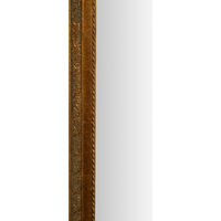 Specchio Specchiera da parete e appendere verticale/orizzontale L50xPR4xH140 cm finitura foglia oro anticato