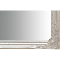 Specchio da parete 90x60x4 cm Made in Italy Specchio shabby chic Cornice  argento Specchio vintage da parete