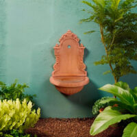 Fontana A Muro In Terracotta Toscana 64x24x41 Cm - Fontana Da Esterno Artigianale Made In Italy - Foto 4