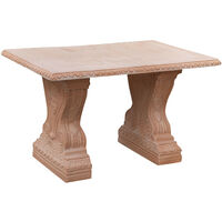 Tavolo da pranzo L124xPR83xH74 Tavolo da giardino Tavolo da esterno e interno Tavolo in terracotta toscana Tavolo decorativo