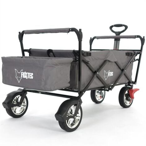 Chariot de jardin pliable - FUXTEC City Cruiser - transport charge 75 kg – Gris