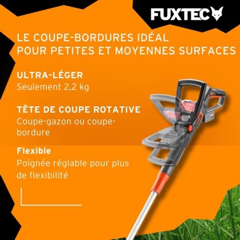 Débroussailleuse Sans Fil Fuxtec 40V FX-E2MSSET - Moteur Brushless 6000tr/min - Lame Et Fil - Batteries 2x20V Incluses
