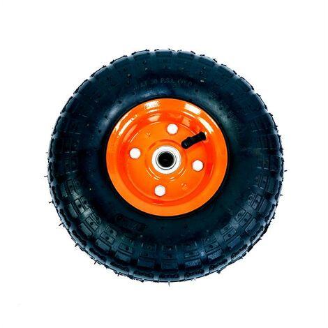 Lot roulettes pivotantes pneu gonflable 3.00-4 - 405 Kg