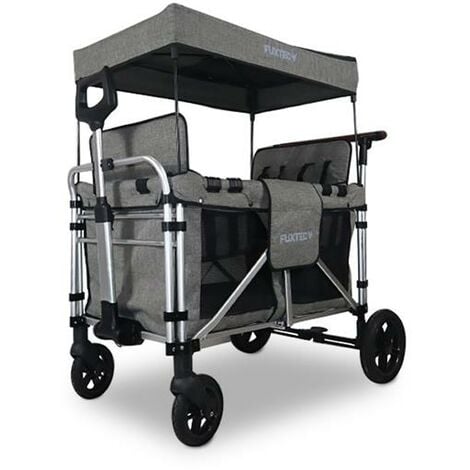 Costway chariot de transport pliable avec poignée réglable, 4 roues  robustes, charge maximale 50 kg, remorque pour extérieur, jardin, plage,  bleu - Conforama