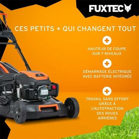 Tondeuse thermique autotractée démarrage électrique 51cm 170cm3 - FUXTEC FX-RM5170eS - 60 L Easy Clean
