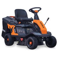 Fuxtec – Tondeuse autoportée FXRMR66 – Tracteur de pelouse 6 CV – Largeur de coupe 66 cm – Bac 150 L – Démarrage électrique