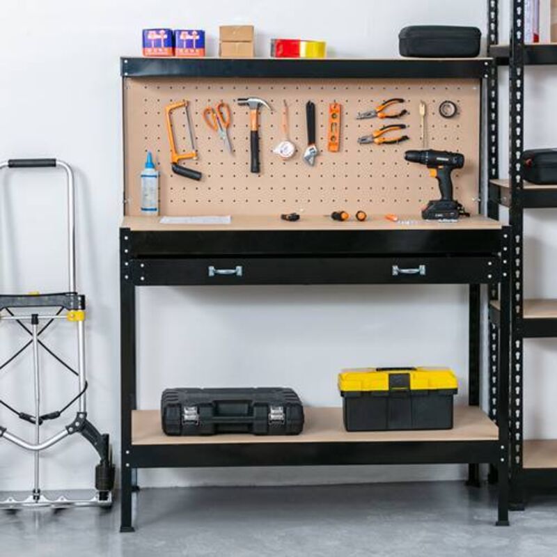 Storage System Wall Shelf 115 X 78 Cm Tool Holders 44 Pieces Stacking Boxes Storage Boxes Extra Strong Wall Shelves Expandable Workshop Shelving Workshop Shelf