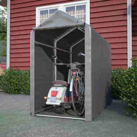 BIRCHTREE 1.8M1M Garden Waterproof Anti-UV Bike Storage Tent Bicycle Motorcycle Shed Shelter Outdoor Backyard Steel Frame Zipper Door Small Grey