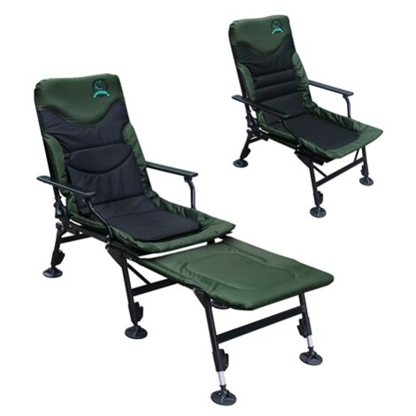 CARPZILLA Portable Folding Fishing Chair with Footrest 170