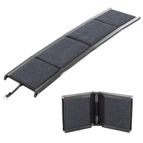 PawHaven Foldable Dog Ramp Non-Slip Pet Steps Ramp for Car Sofa Large Small Dogs 160X44CM (1/5)