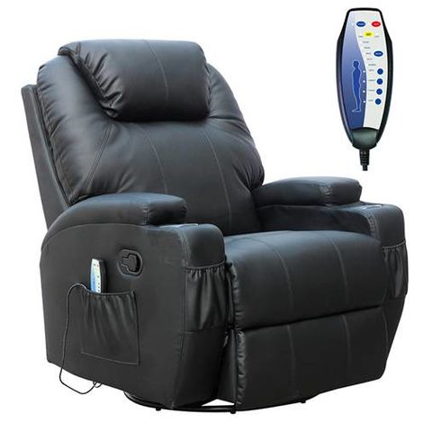 WestWood Massage Leather Sofa Electric 01 Black