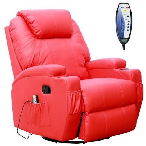 WestWood Massage Leather Sofa Electric 01 Red