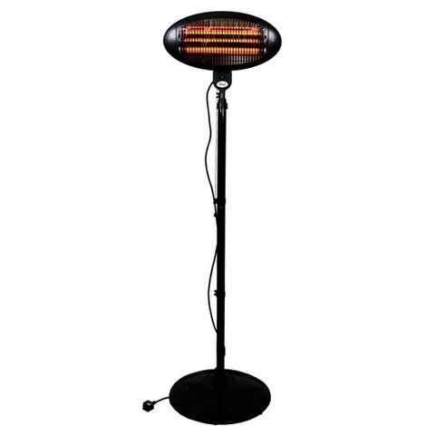 HEATSURE Outdoor Electric Patio Heater 2KW Black