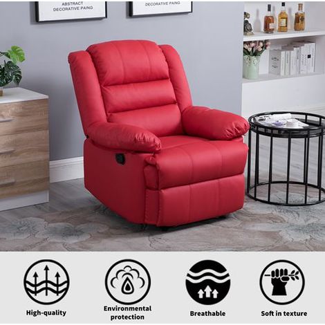 WestWood Recliner Sofa RS-04 Red