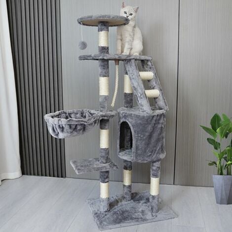 Light grey best sale cat tree