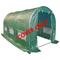 BIRCHTREE 4M(L) x 2M(W) x 2M(H) Polytunnel Greenhouse Pollytunnel 3 Section Cover Only